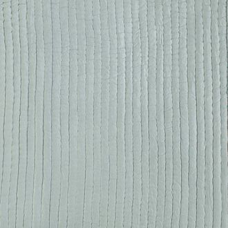 Ballard Designs Nelle Channel Stitched Silk Quilt - Spa, Full/Queen - Ballard Designs