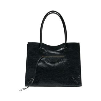 Balenciaga Shoulder Bags, female, Black, Size: ONE SIZE Le City Medium Shoulder Bag