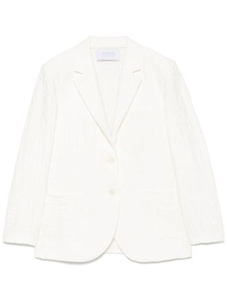 Harris Wharf London Harris Wharf London Womens Crinkled Shoulder-Pads Blazer