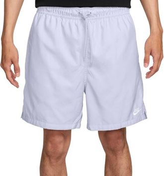 Nike Mens Club Flow Shorts - Amethyst Tint/White Size XXL