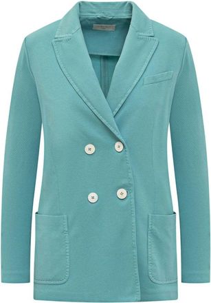Circle Of Trust Double-Breasted Jas - Dames - Blazers - Blauw - XL - Katoen - Jassen