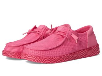 HeyDude Womens Wendy Funk Warped Geo Slip-On, Pink Lemonade/Hot Pink, 8 UK