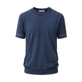 Ferrante T-Shirts, male, Blue, Size: L Round-neck T-shirt