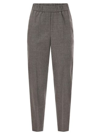 PESERICO Pantal&oacute;n Tapered Peserico De Lana Virgen Y Cashmere Con Cinturilla El&aacute;stica