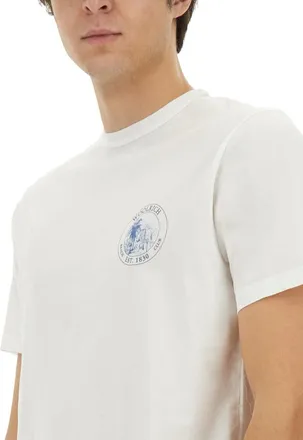 Woolrich Printed Cotton T-Shirt - White