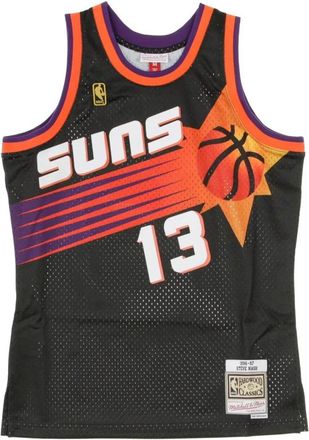Mitchell & Ness Steve Nash NBA Swingman Tank Top - Heren - Fitness - Zwart - S - Polyester - Fitness