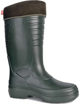Lemigo Lightweight EVA Wellington Boots Lined Grenlander, Green, 10 UK