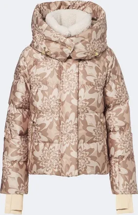 Bogner Naia hooded printed down ski jacket