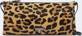 Prada Small leopard-print calf hair crossbody bag