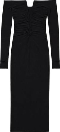 Amazu&igrave;n Gathered Off-the-shoulder Midi Dress