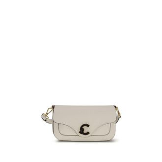 Coccinelle White Calf Leather Bos Taurus Shoulder Womens Bag