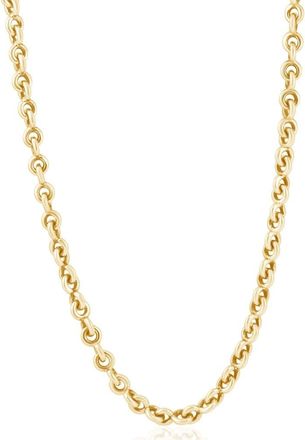 Pompeii3 Mens Rolo 14k Gold (66gram) or Platinum (124gram) 7mm Link Chain Necklace 24