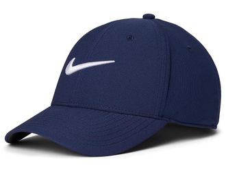 Nike Dri-FIT Club Structured Swoosh Cap Baseball Caps Midnight Navy/White : SM/MD, Polyester/Spandex
