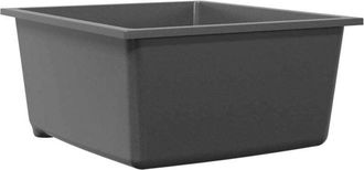 vidaXL Fregadero De Cocina Gris 38 X 44 X 20 Cm Granito Vidaxl