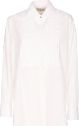 Golden Goose White Over Shirt With Frontal Buttons