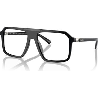 Michael Kors 57mm Square optical glasses in Black at Nordstrom