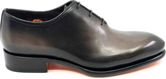 Santoni Richelieu - Heren - Nette schoenen - Bruin - 40 EU - Leer - Schoenen