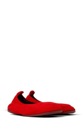 Camper Right Niko Ballerina Flat in Medium Red at Nordstrom, Size 39