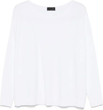 Roberto Collina Top a coste - Bianco