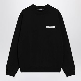 Jacquemus Schwarzes Jacquemus-Sweatshirt mit Gros Grain-Logo
