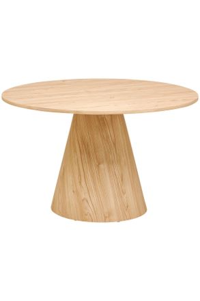 MID.YOU Mid.you Esstisch, Eichefarben, Holzwerkstoff, Holzoptik, rund, konisch, A-Form, 120x75x120 cm, Esszimmer, Esszimmerserien