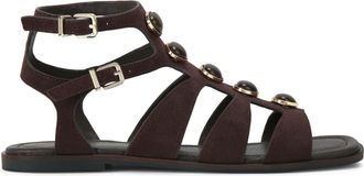 Kurt Geiger Womens Suede Roa Sandals - Brown - Size UK 5