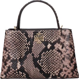 Tory Burch Tory Burch Britten Damess Handtassen Roze/Bruin Leer