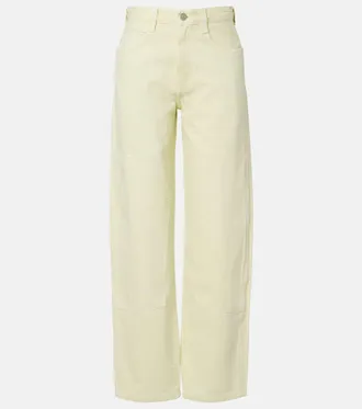 A Gold E Laria Pieced tapered jeans