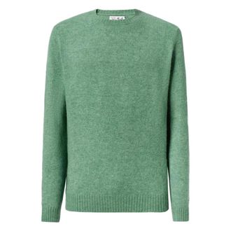 MC2 Saint Barth Round-neck Knitwear, male, Green, XL, Regent Crewneck Jumper