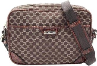 Celine Borsa a spalla Pre-owned Macadam in tela e pelle - - Pre-owned - Donna - Marrone - ONE SIZE