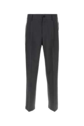 Dolce & Gabbana Dark Grey Wool Blend Pant