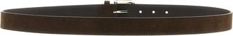 Brunello Cucinelli Mens Brown Bull Skin Regular Belt