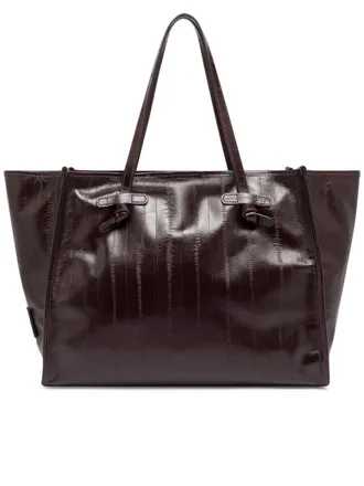 Gianni Chiarini Marcella Crocodile Effect Structured Tote