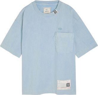 Miharayasuhiro Distressed Cotton T-shirt - Blue - 52 (IT52 / XL)