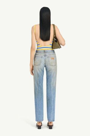Maison Margiela Light-Wash Denim Jeans - Light Blue