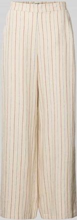 Ichi Wide Leg Pants mit Eingrifftaschen Modell LINNO in Offwhite, Gr&ouml;&szlig;e 34