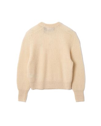 Rotate Logo-Patched Knit Sweater - Beige