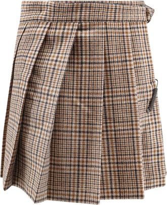 Brunello Cucinelli Madras Virgin Wool Kilt
