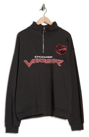Goodie Two Sleeves Dodge Viper Half Zip Sweatshirt in Grey at Nordstrom Rack, Size Xx-Large