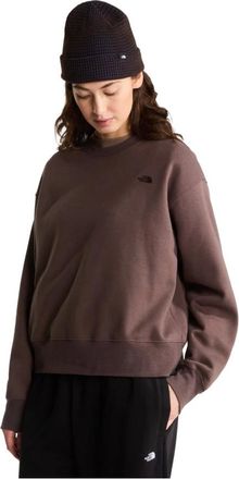 The North Face Fitness, Dames, Bruin, XS, Katoen, Essential Simple Dome Boxy Oversized Sweatshirt