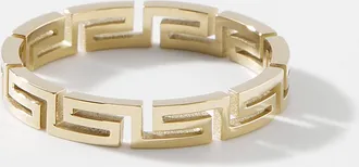 Le 31 Mens Openwork geo pattern ring