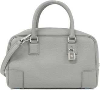 Loewe Pre-owned Handbag - Dames - Vintage Handtas - Grijs - ONE Size - Leer - Vintage