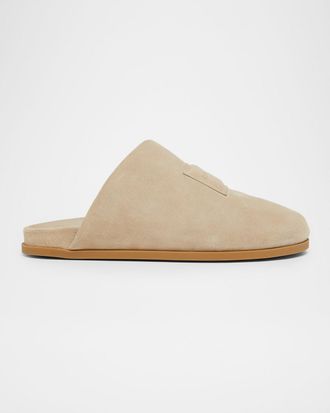 Givenchy Men & apos;s Puffy Asymmetric Suede Mules