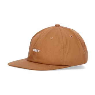 Obey Bruine Suiker Flat Visor Cap - unisex - Petten - Bruin - ONE Size - Katoen - Accessoires