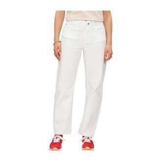 Simple Luna Broek - Dames - Regular Fit Jeans - Wit - M - Jeans