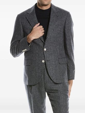 Brunello Cucinelli Completo due pezzi a quadri - Grigio