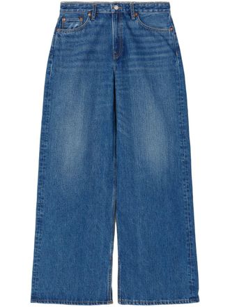 Re/Done Jeans met wijde pijpen - Blauw
