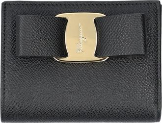 Ferragamo Black Vara Bow Wallet