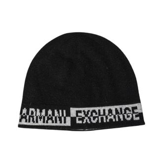 A|X Armani Exchange Set berretto e sciarpa in maglia - - Accessories - Uomo - Nero - ONE SIZE
