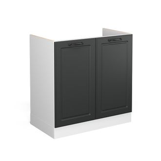 Vicco Armario Bajo Para Fregadero R-line, Antracita Casa De Campo, 80 Cm Sin Encimera Vicco
